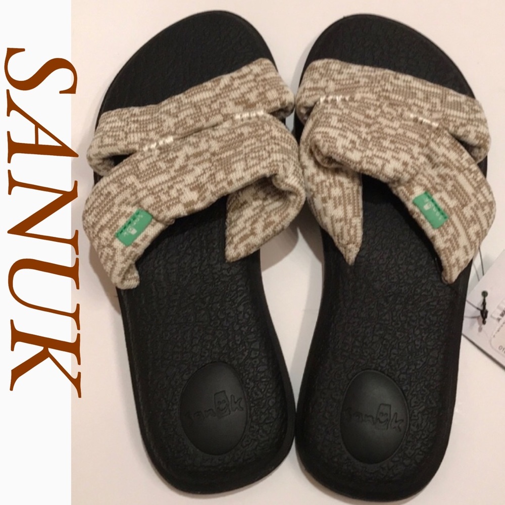 NWT SANUK Yoga mat Capri knit sandal squish soft 6